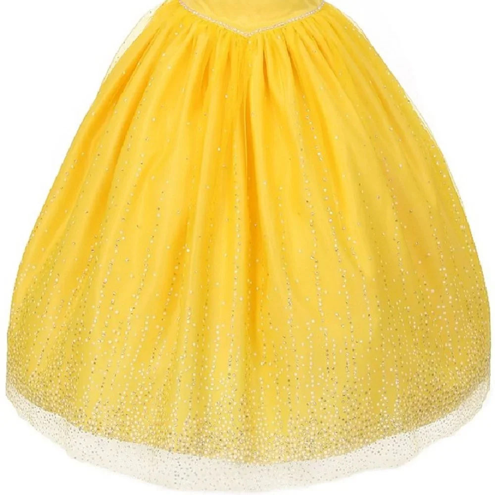 Little Girl Kids Girl Toddler Rhinestone Sparkly Princess Pageant Flower girl